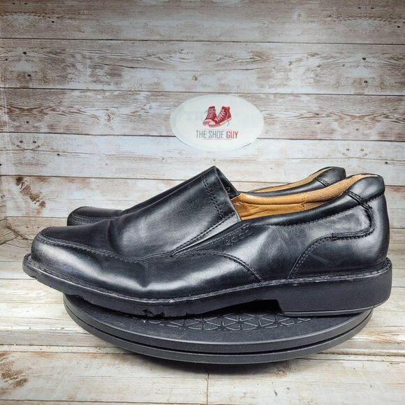 ECCO Seattle Loafers Men Size 11 Black Leather Comfort Slip On Shoes Extra Width main image 11
